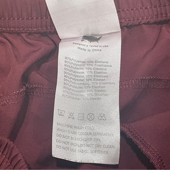 Dark Maroon Red Scrub Comfy Pants Size Medium - Picture 5 of 8